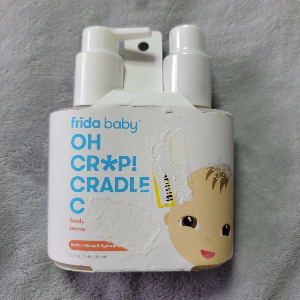 Frida Baby Oh Crap Cradle Cap Scalp Mask & Leave-In Conditioner Spray 2 Pack 5oz